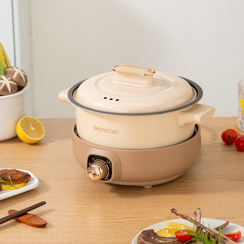 思嘉思达 福满楼 分体火锅 电蒸锅电煮锅 涮炒蒸煮一体 多用途分体式家用锅SKD-G0191高清大图