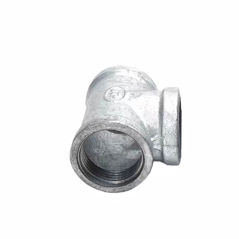 依诺九吉 镀锌三通正三通铸铁三通管件 多型号 个高清大图