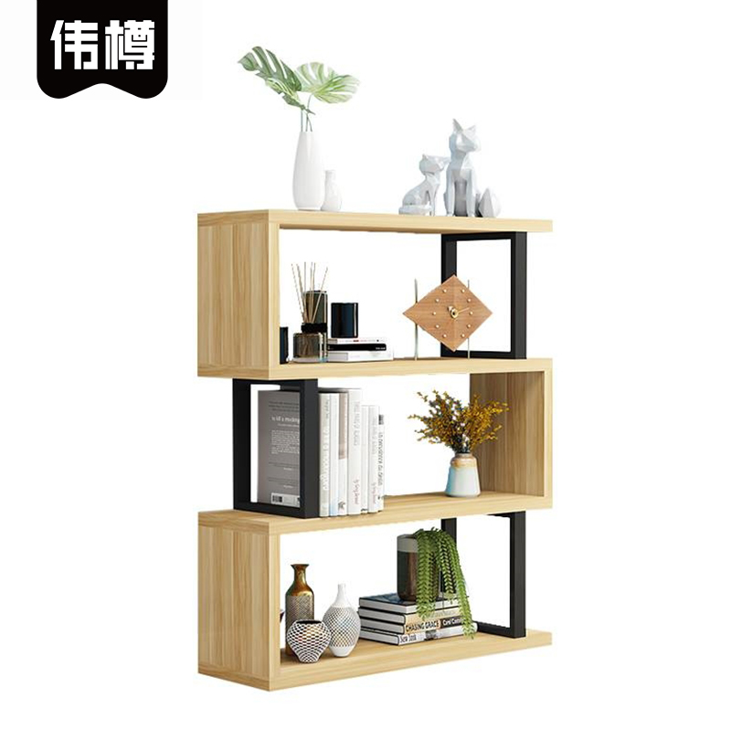 伟樽书架置物架三层60*30*115cm个高清大图