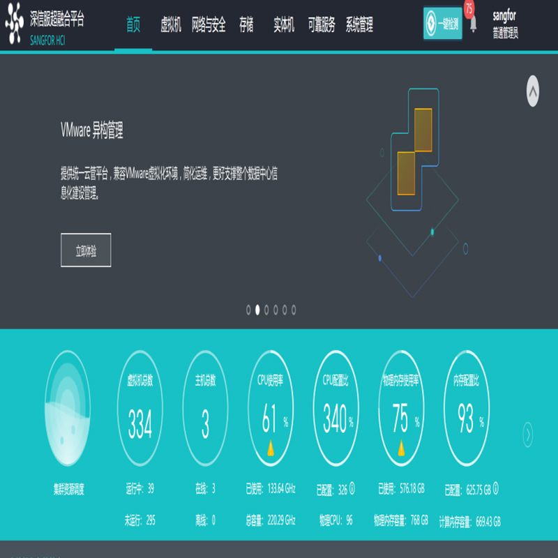 深信服HCI-V6.0超融合软件