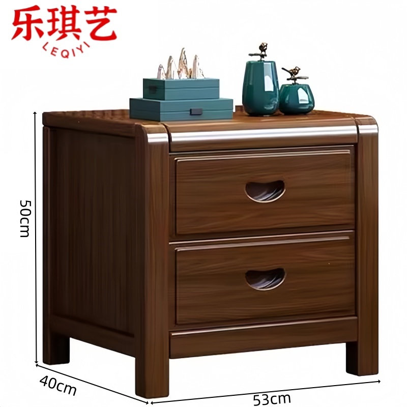 乐琪艺 床头柜 实木 个高清大图