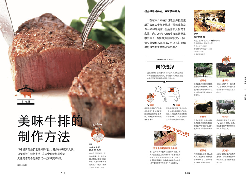 [醉染正版]正版 肉料理 饮食手帐系列 肉类知识 肉类食谱 肉的料理秘籍 知名餐厅的肉类料理菜谱 美食烹饪厨艺书籍 美食高清大图