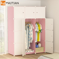 简易衣柜简约现代经济型塑料组装家用宿舍小衣橱布艺钢架收纳柜子_1
