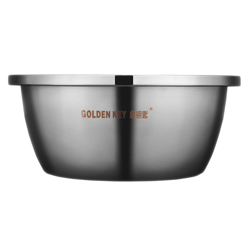 金钥匙(GOLDEN KEY)304不锈钢 24cm铂金菜盆味斗调料盆GK-T24B4