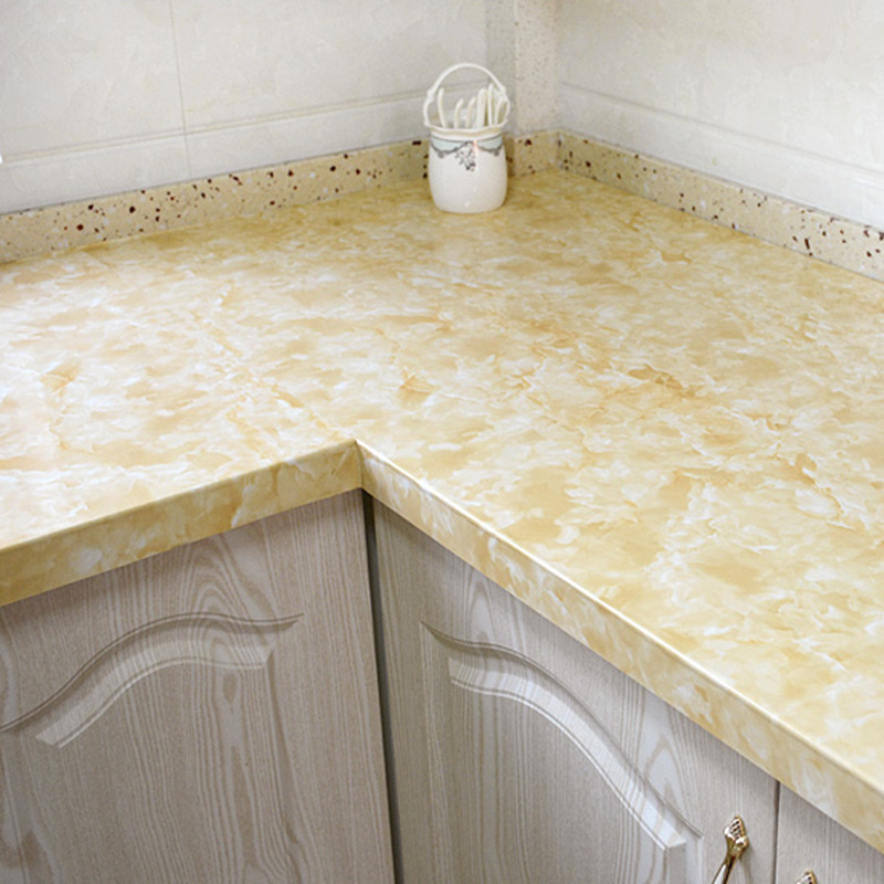 贴纸防水壁纸瓷砖贴灶台厨房防油贴墙纸壁纸黄玛瑙61厘米宽5米长视频