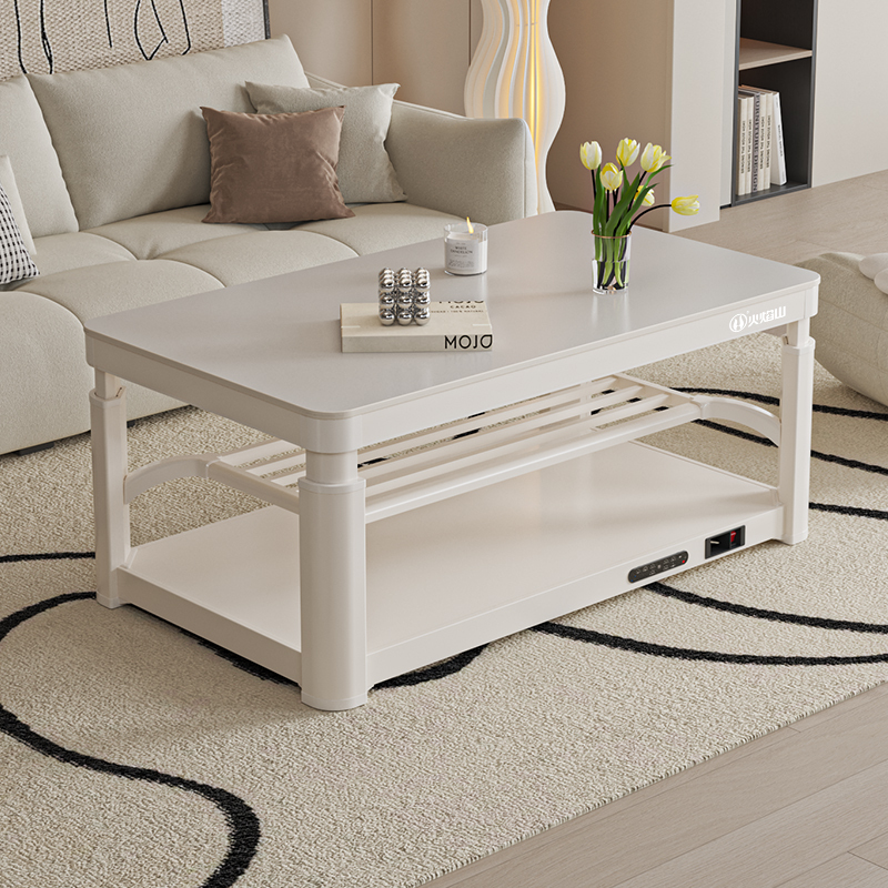 火焰山2025新款升降电暖茶几客厅家用电暖桌取暖桌烤火炉一体高清大图