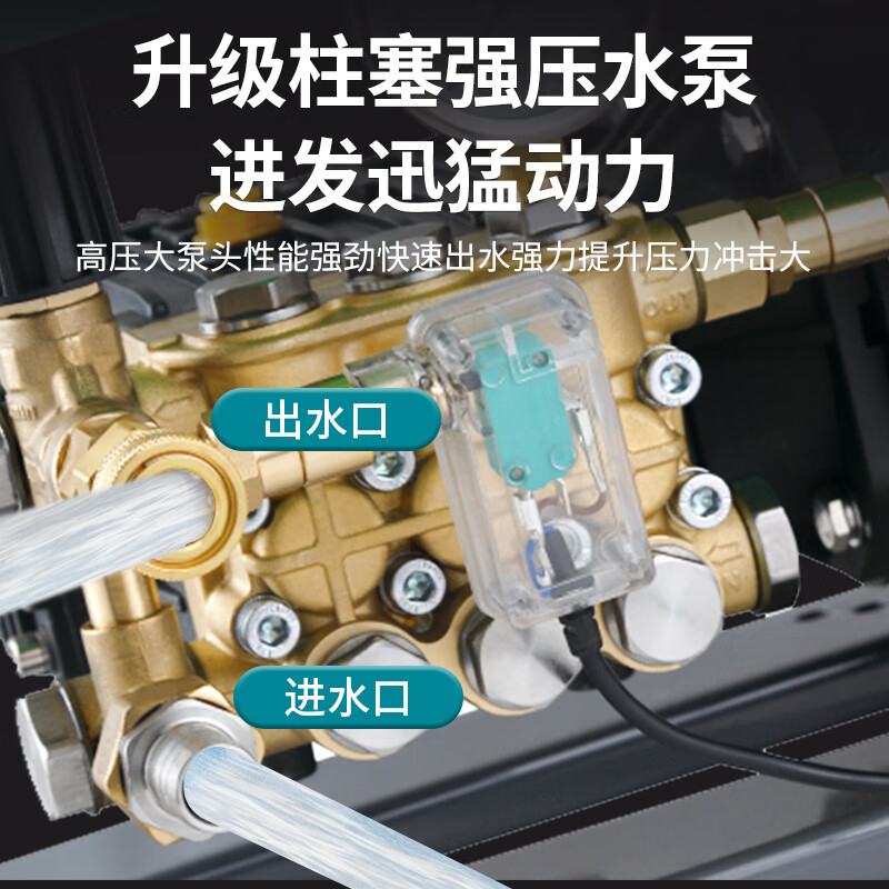 亚伯兰(abram)YC25-15E 商用洗车机高压清洗机大功率高压水枪洗车店养殖场物业 380V 5.5KW 250b高清大图