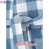 纯棉纱布成人秋冬浴袍吸水浴衣男女情侣睡衣汗蒸服日式睡袍桑拿服