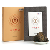 中茶黑茶园 黑茶 湖南安化 金花茯砖茶 金花MM手筑茯砖360g