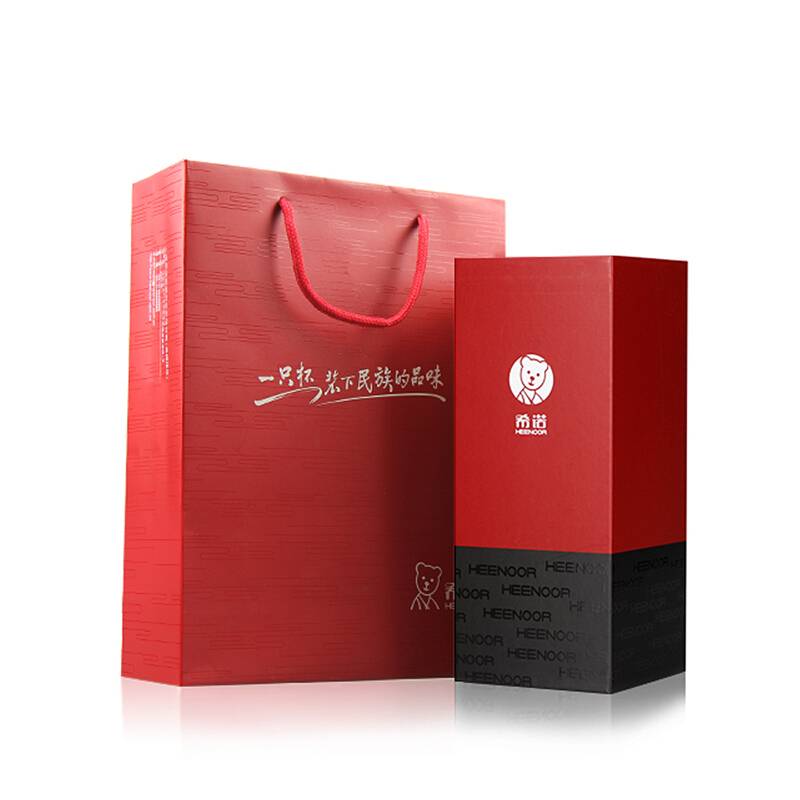 希诺 双层玻璃杯380ml本色 XN-7073/个高清大图