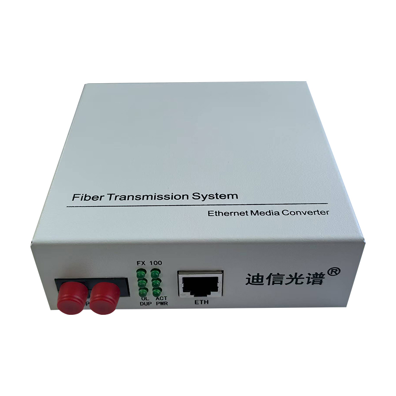 迪信光谱 百兆双纤FC光纤收发器双电源 OYD-M1101-FF-AD 台高清大图