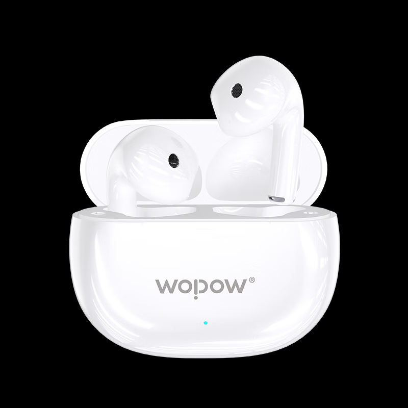 沃品(WOPOW)TWS蓝牙耳机 打电话听音乐运动耳机 TWS09 白色高清大图