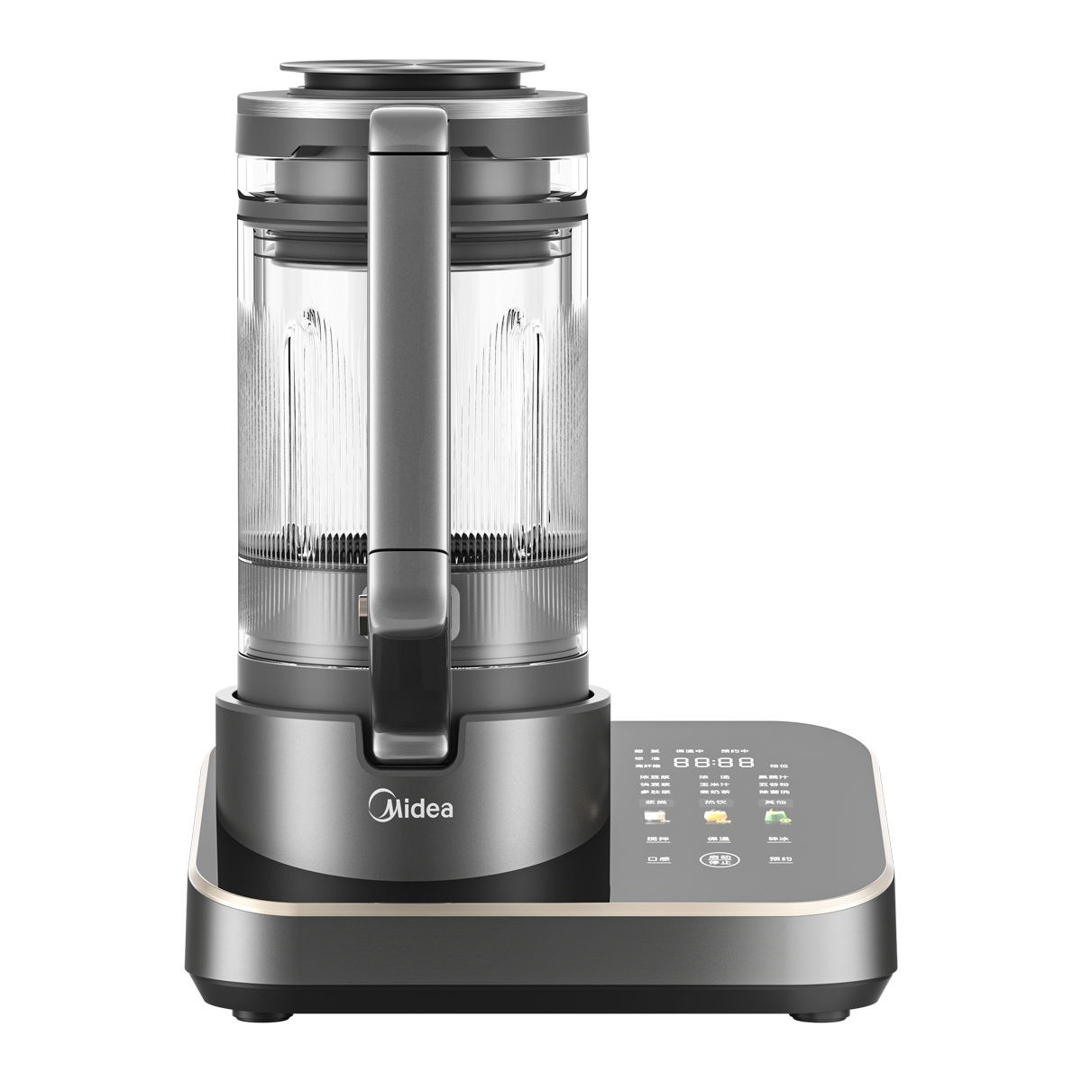 美的(Midea)低音安睡破壁机家用豆浆机榨汁大容量口感可调多重降噪变频1350W轻音触控彩屏 MJ-BL1588