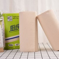 纯竹工坊 厨房纸 200g*8卷整箱 竹浆本色纸巾 厚实吸油锁水可包裹食物