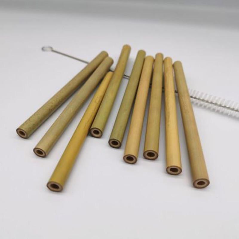 9管送一刷烟式竹管竹吸管竹质制品空心管子青竹黄竹木吸