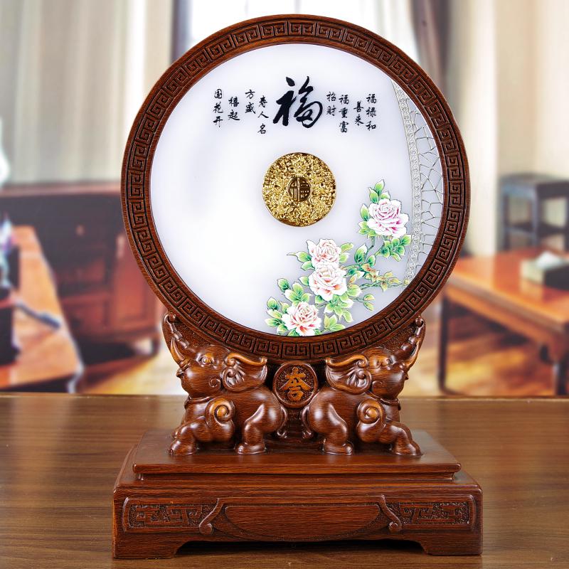 美帮汇平安扣摆件乔迁新居工艺品开业礼品摆设家居饰品客厅酒柜装饰高清大图