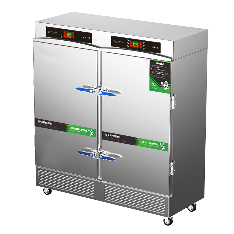圣托(Shentop)双开门多功能商用蒸饭柜 24盘饭店酒店蒸饭车 大容量24层电蒸箱 STZ-F24高清大图