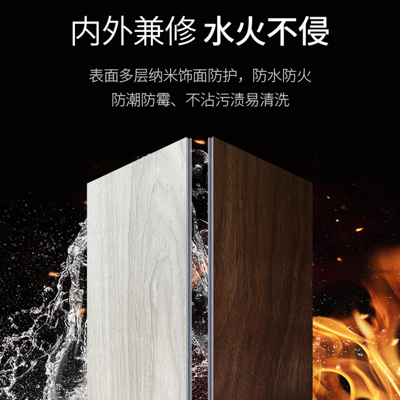 鑫双博环保隔音板材集成板材拼接隔音板 浅胡桃色12mm/平方米高清大图