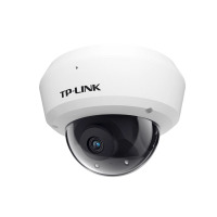 TP-LINK DC供电 3D降噪/内置拾音/背光补偿400万防暴半球有线网络摄像机 TL-IPC443M