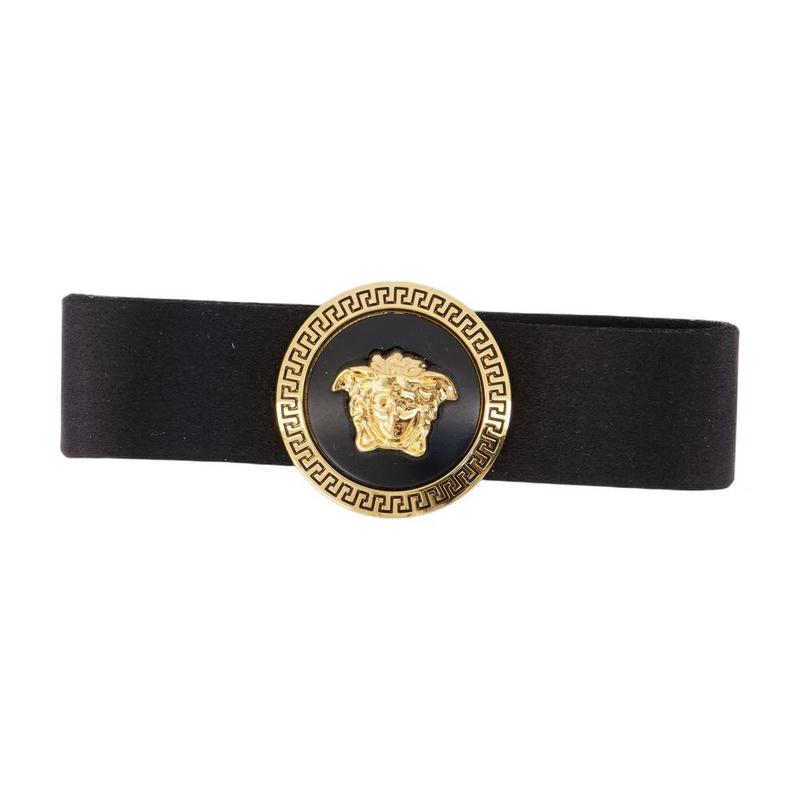 Versace/范思哲女式缎面皮带金属扣简约百搭时尚腰带