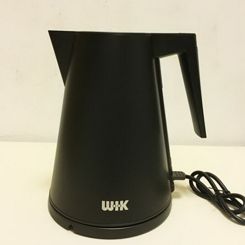 (HX) 伟嘉 电热水壶开水壶烧水壶1.2L双层隔热塑料刻度窗口 黑色 单位:个