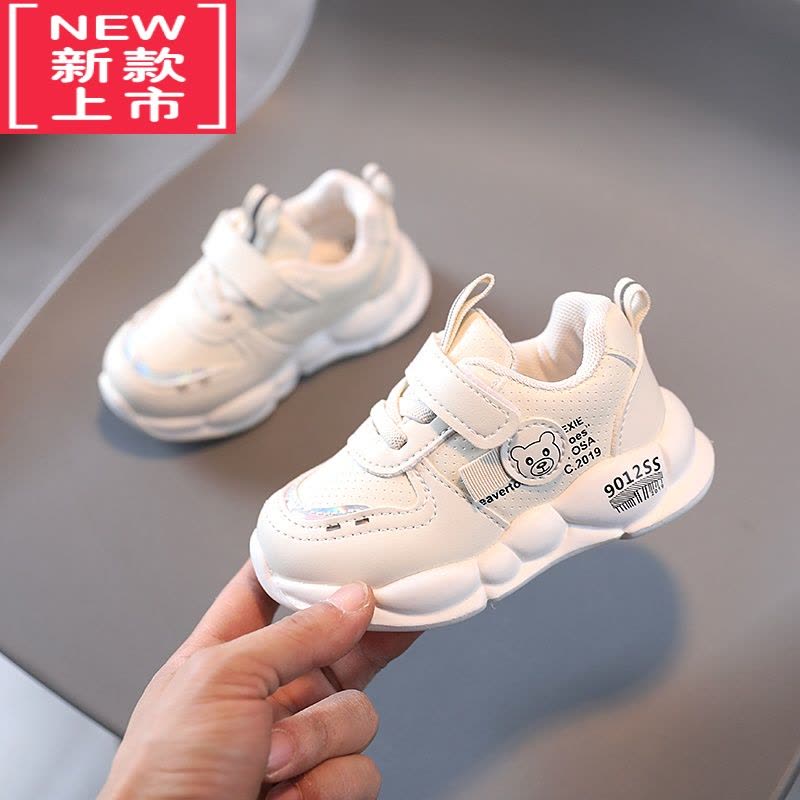 可莉允婴儿鞋童鞋一岁半女宝秋冬棉鞋1-3-5岁软底加绒运动鞋男童学步鞋2图片