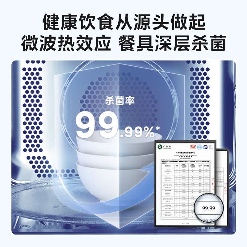 美的(Midea)小旋风空气炸微波炉烤箱一体机 800W变频 不锈钢腔体 智能解冻 低噪音23L(C2F1)[补贴]图片