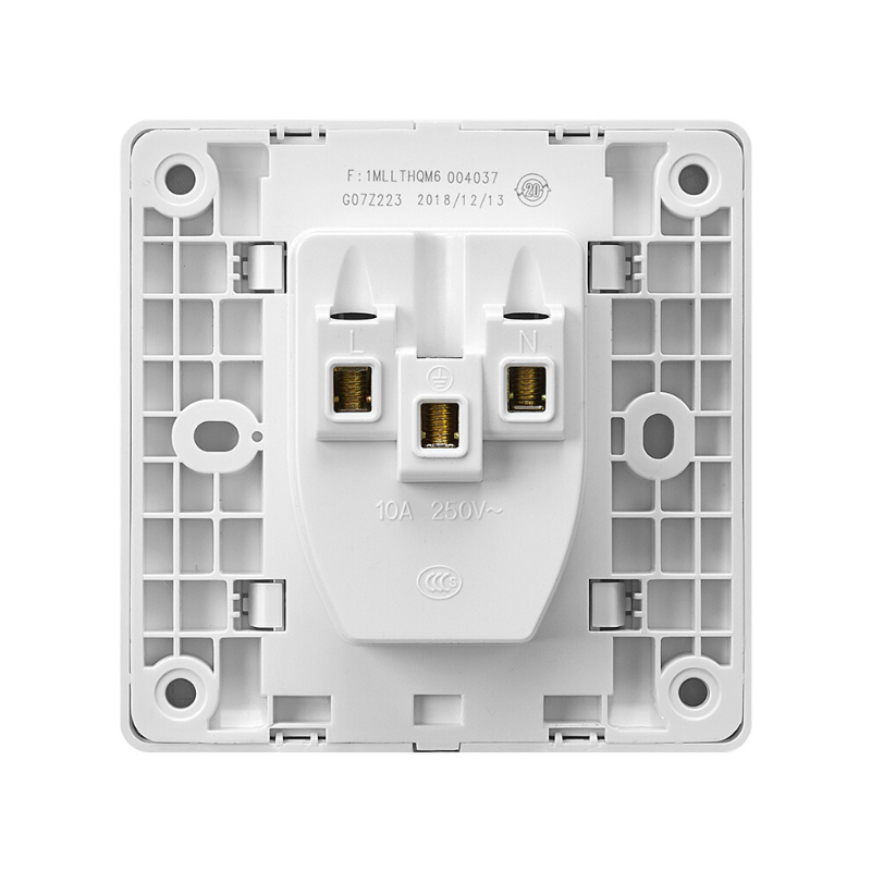 公牛(bull)五孔插座10A250V86×86防脱