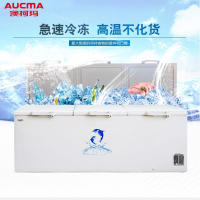 澳柯玛(Aucma)828升顶开门单温冷柜大冰柜商用大容量单温冷藏冷冻三开门卧式冷柜BC/BD-828