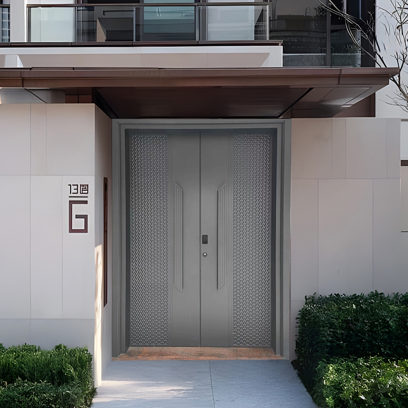 古达定制别墅大门双开门铸铝门进户门盗门家用对开子母门入户门定制