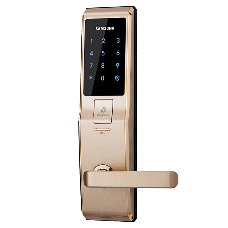 三星(SAMSUNG)三星指纹锁 家用防盗门密码锁大门锁SHS-H705(金色)