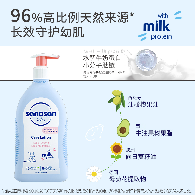 哈罗闪婴幼儿倍润护肤乳500ml润肤乳身体乳滋润保湿不刺激德国原装进口高清大图