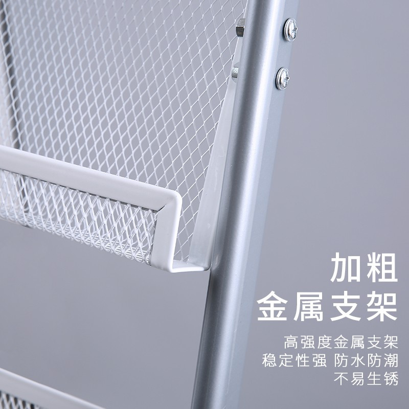 得力(deli)9307标准型杂志架资料架报刊架金属宣传展示架高档耐用型四轮滑动