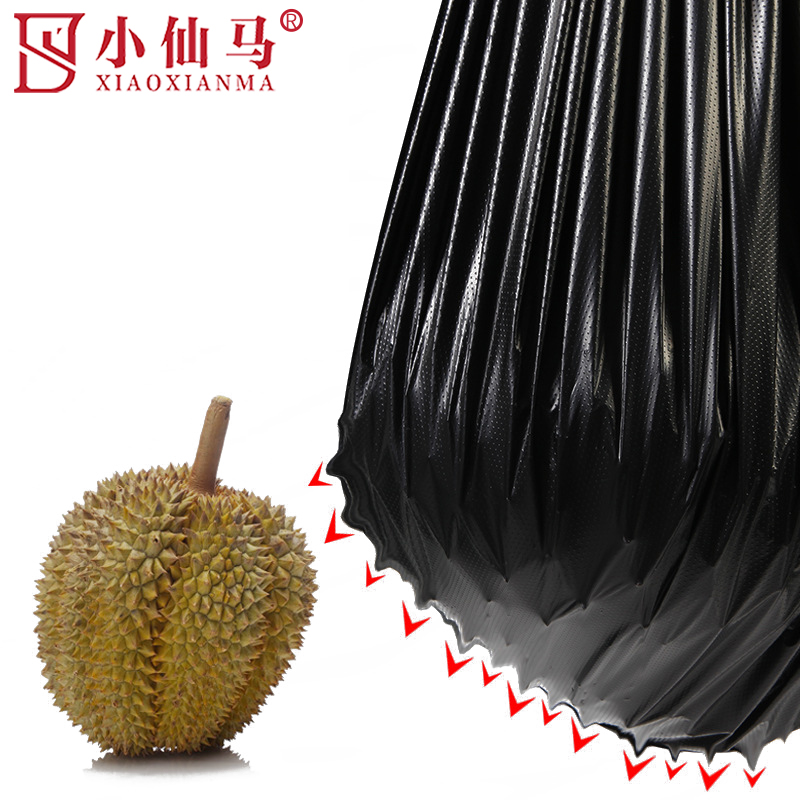 小仙马 黑色垃圾袋 90x长110x厚4.3丝 个高清大图