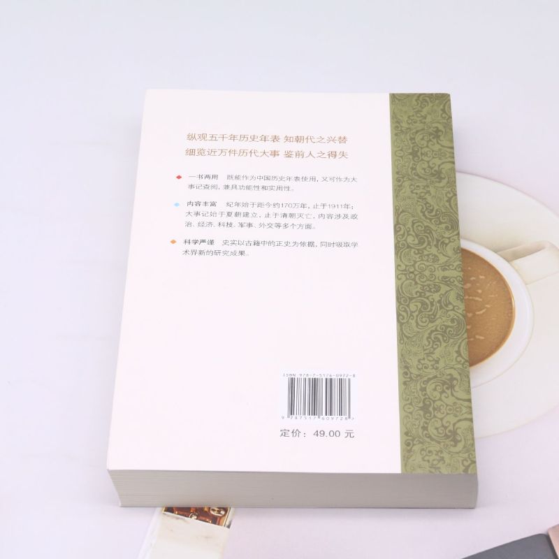 [正版]中国历代大事年表高清大图