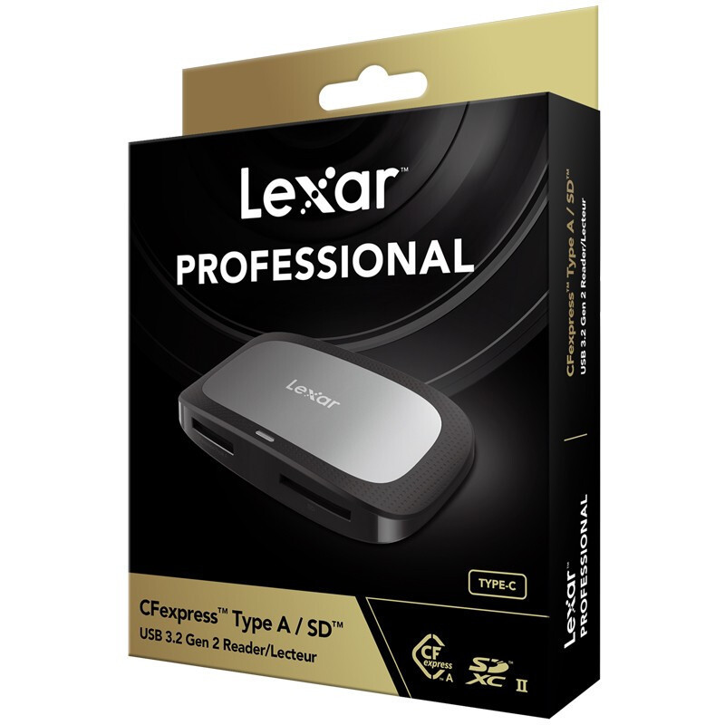 雷克沙(Lexar)530U 二合一CFexpress Type A/SD存储卡双卡读取读卡器 USB3.2 Gen2