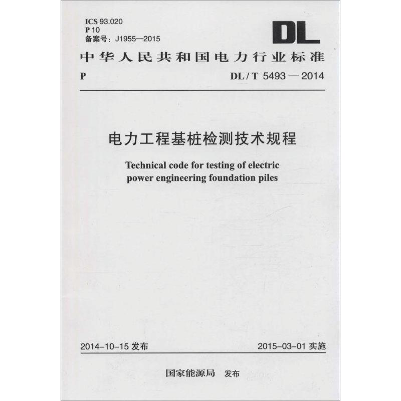 [M]电力工程基桩检测技术规程-9158024257809图片