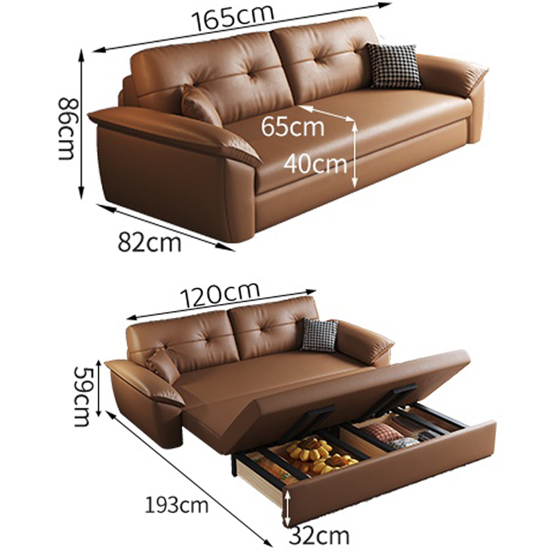 豫龙都沙发床双人位张高清大图