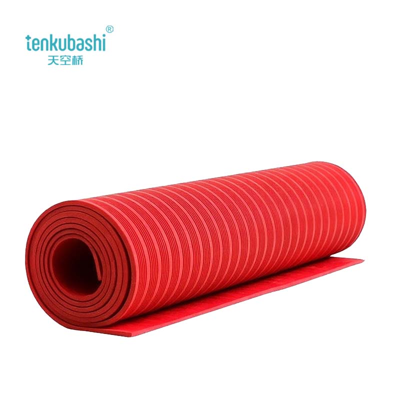天空桥 绝缘胶垫 红色条纹5mm*1m*1m 块高清大图