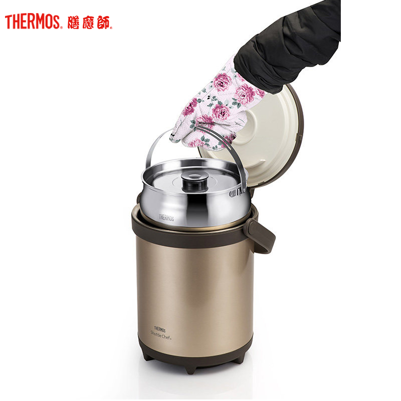 膳魔师,膳魔師(THERMO)保温提锅TCRA 6000 RPE/RPF/TCRA系列大容量家用节能汤锅 金色