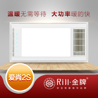 集成吊顶浴霸卫生间嵌入式300*600多功能智能风暖浴霸换气浴室取暖器照明浴霸-金牌(RiJl)-爱尚2S