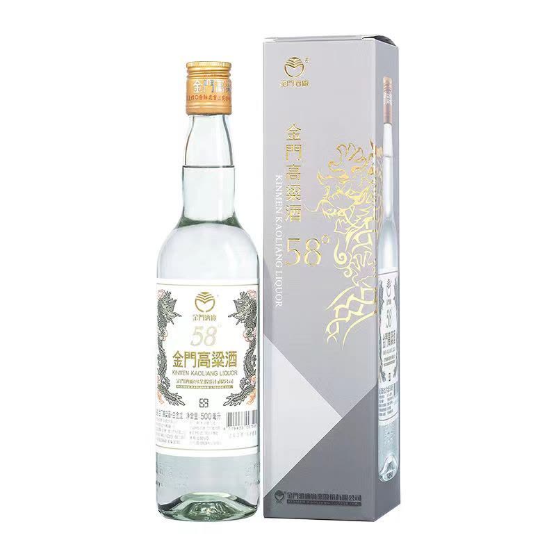金门高粱酒白金龙58度500ml*6 清香型整箱原瓶原装【价格图片品牌报价