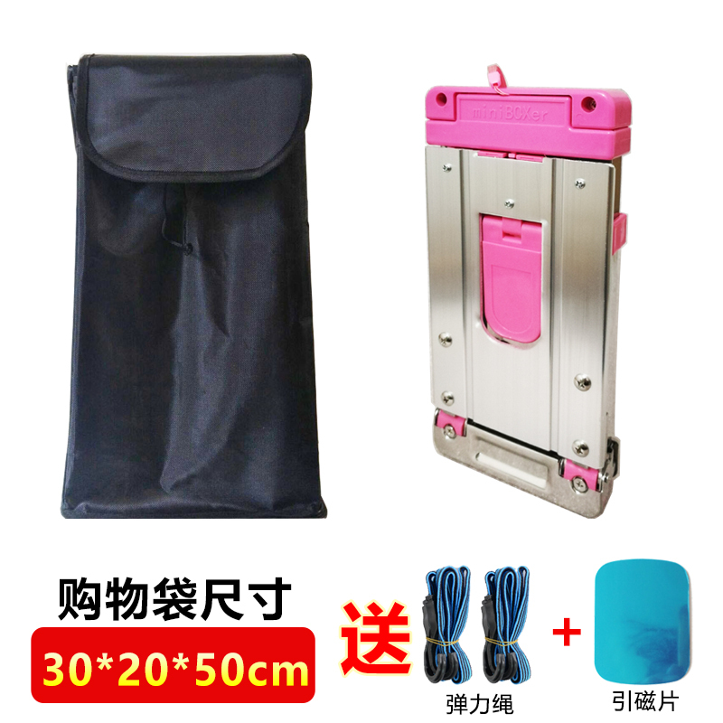 迷你不锈钢买菜小拉车可折叠便携手拉车家用购物拉拖车