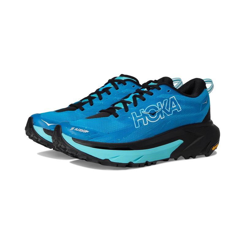 Hoka One One男运动鞋缓震跑步鞋Mafate 5支撑户外鞋跑步户外运动 Skyward_Blue/Black 46.5