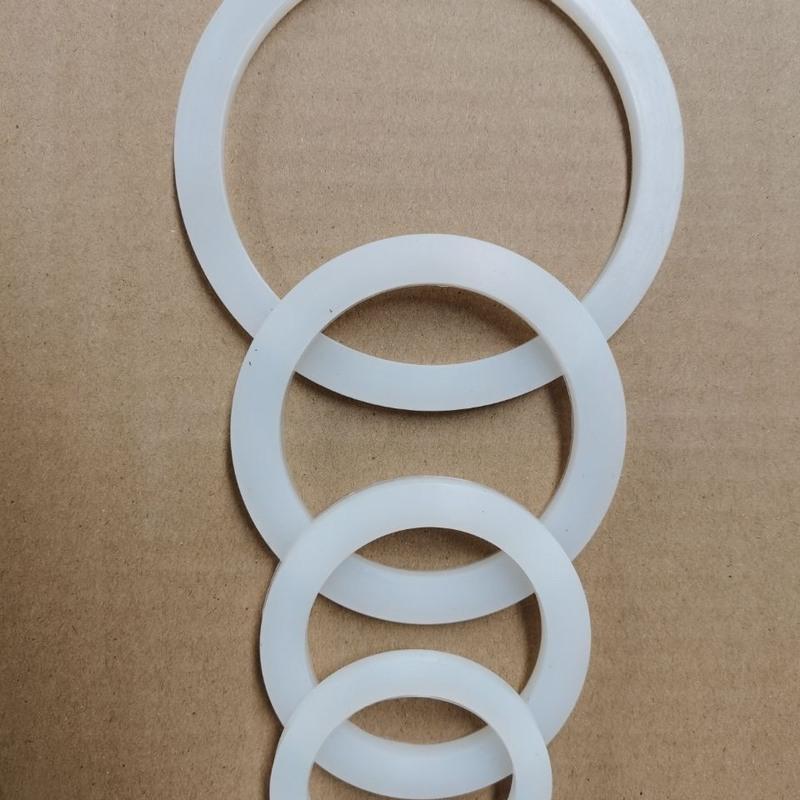 丁腈橡胶白色硅胶垫圈快速接头胶垫垫片1寸至6寸耐用密封垫密封圈 1寸
