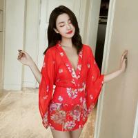 情趣内衣服浴袍女佣制服诱惑sm骚露乳和服小胸血滴子透视激情套装