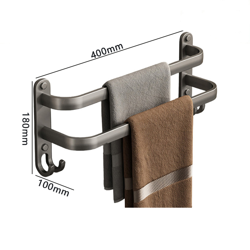 豫汉迎多杆毛巾架 双杆毛巾架400*100*180mm个