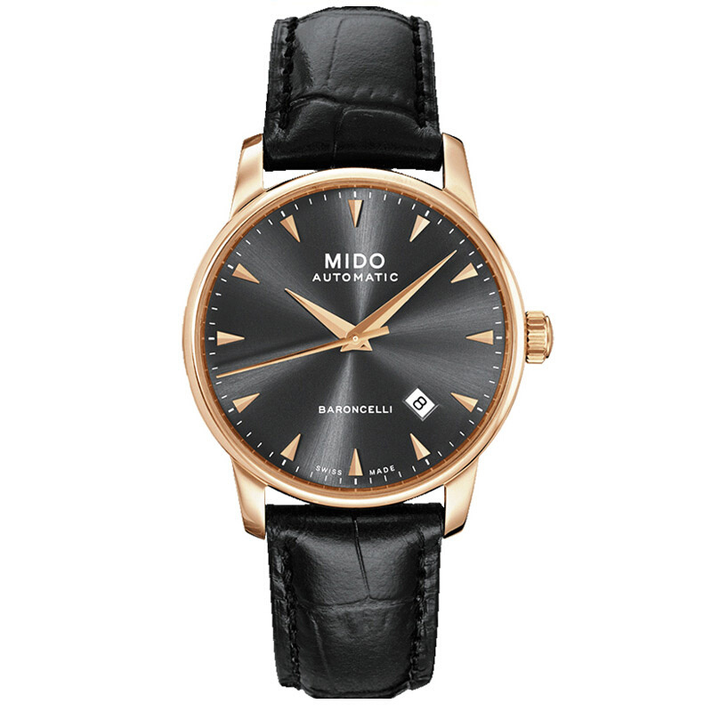 美度(mido)手表瑞士品牌贝伦赛丽系列男士机械表 38mm时尚休闲商务