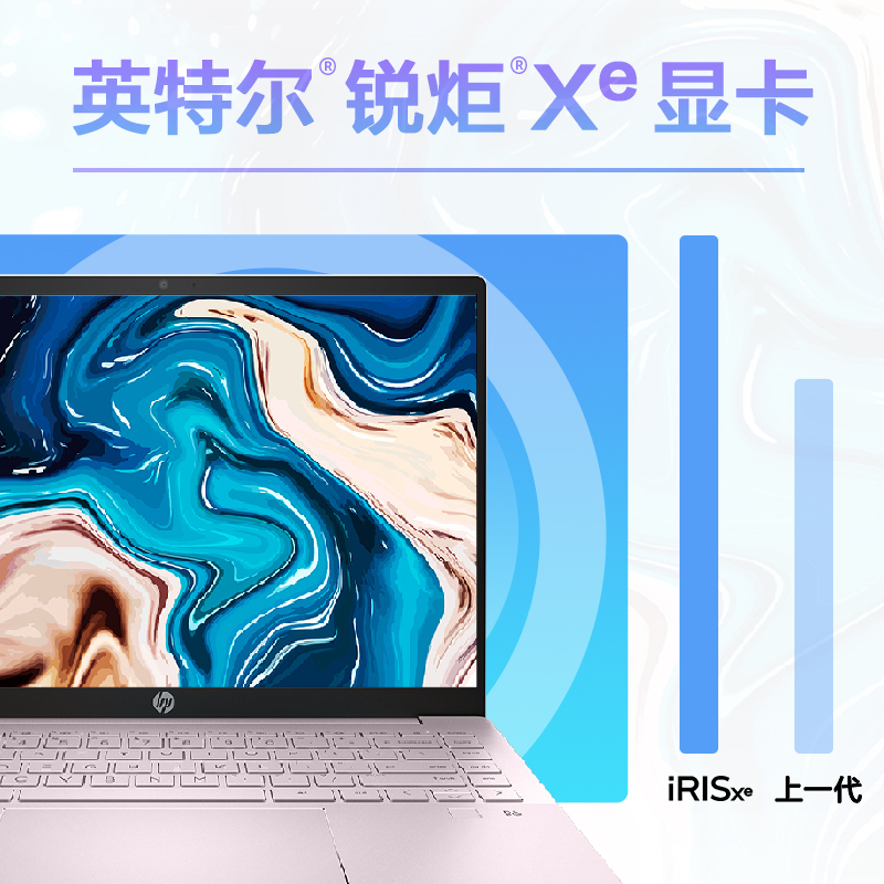 2022新品 惠普(HP)星系列星14pro-eh0201TU〖原封标配〗14英寸十二代轻薄本笔记本电脑(i7-12700H/16G/512G/2.8K高刷屏/低蓝光认证) 初恋粉