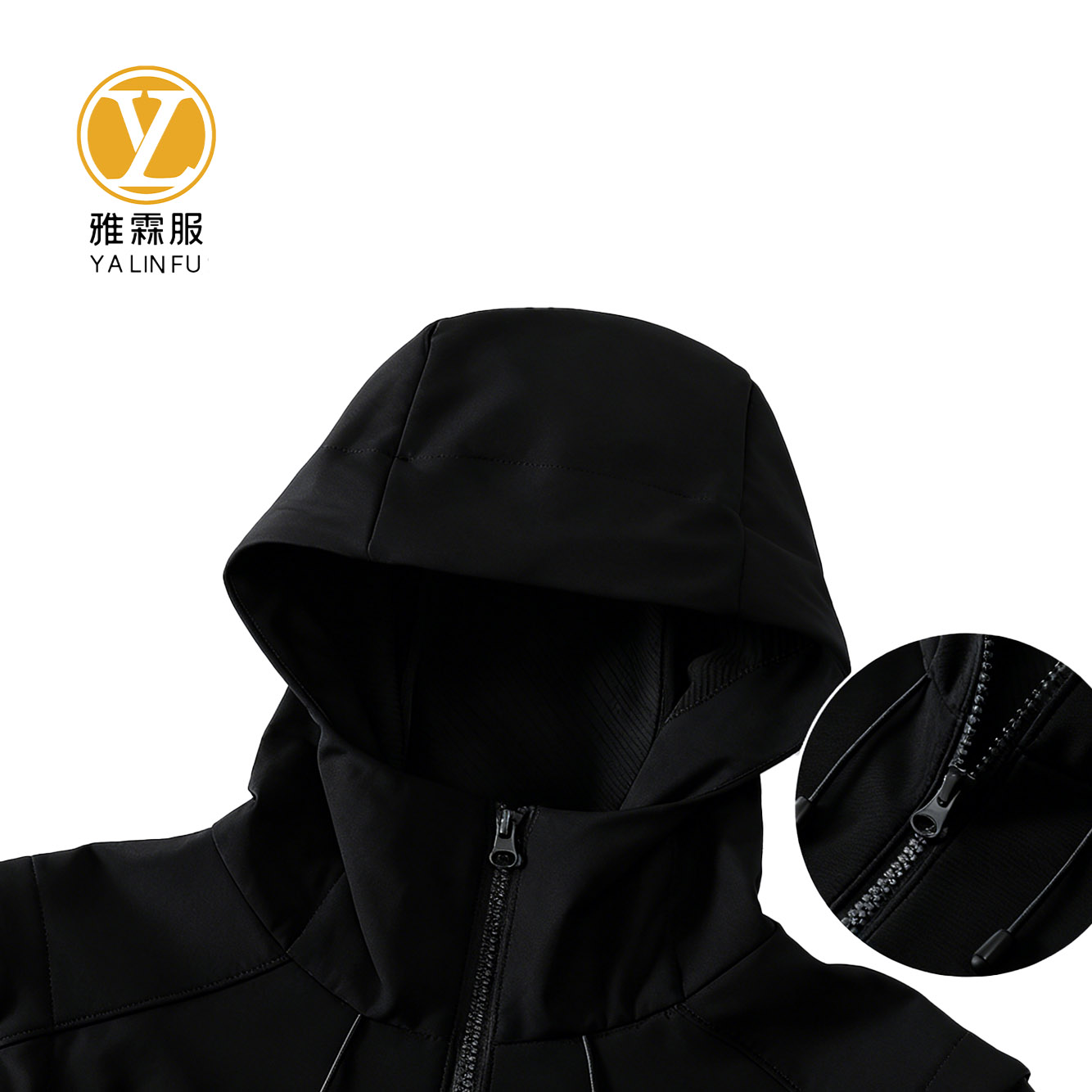 雅霖服 可拆卸袖子软壳冲锋衣YLF-M9 件高清大图